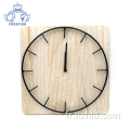 Plaque de fil d&#39;horloge murale en bois